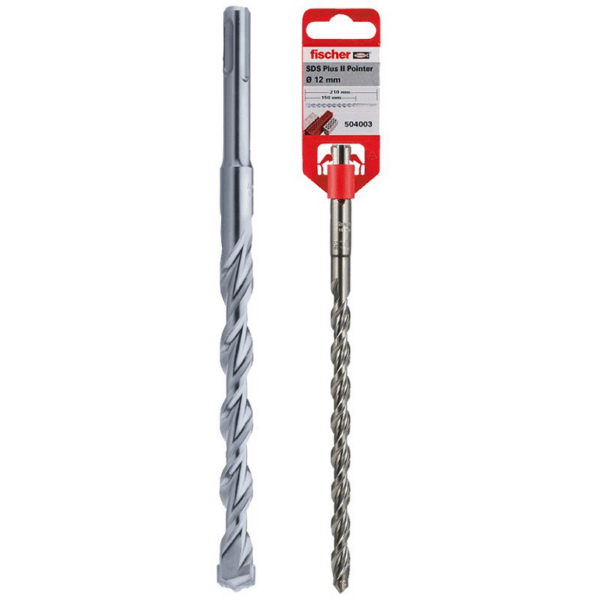 Punta per Muro Sds - Plus II Pointer V 2 Spirali mm.15x100x160 | Fischer
